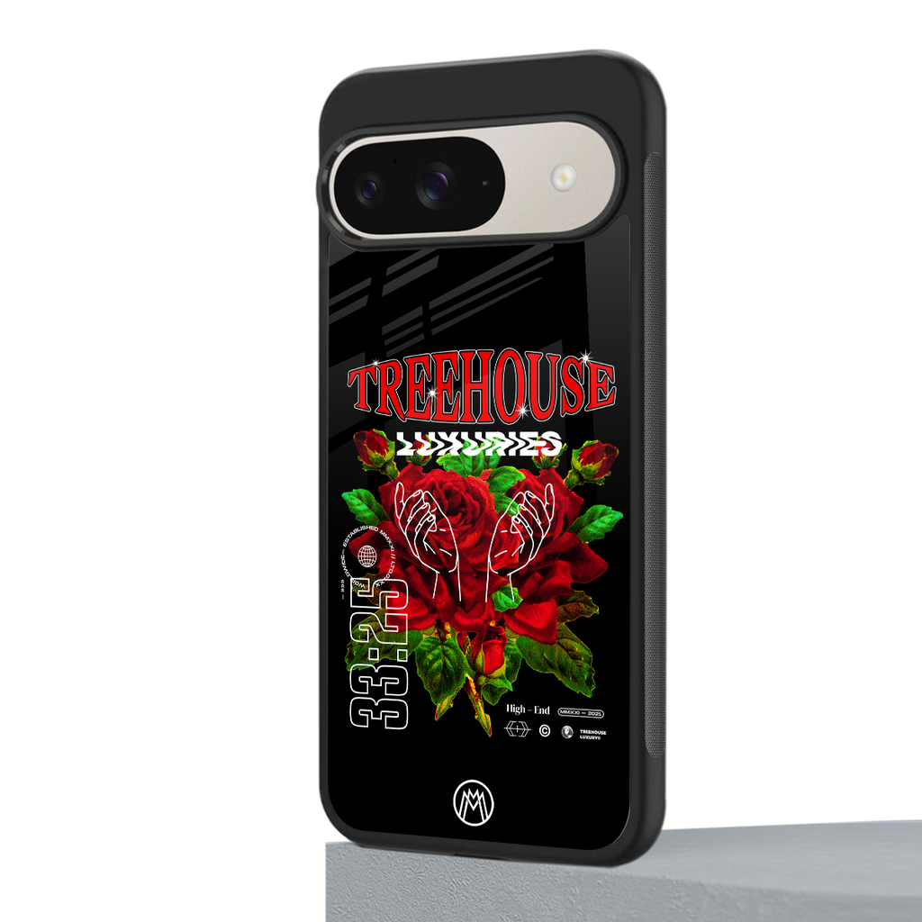treehouse back phone cover | glass case for google pixel 9