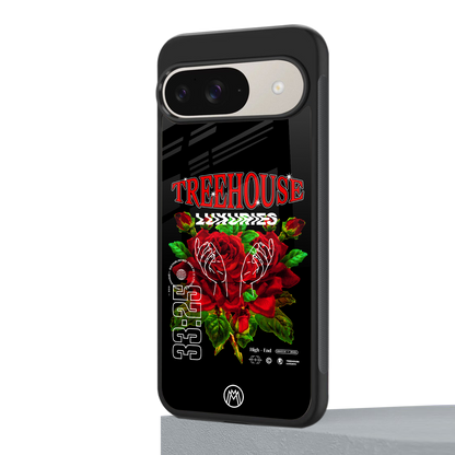 treehouse back phone cover | glass case for google pixel 9
