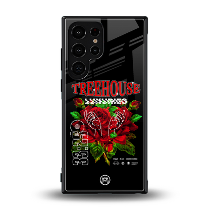 treehouse back phone cover | glass case for samsung galaxy s24 ultra