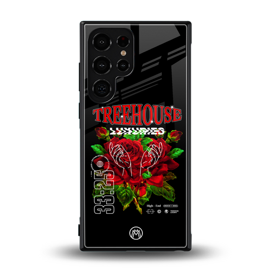 treehouse back phone cover | glass case for samsung galaxy s24 ultra