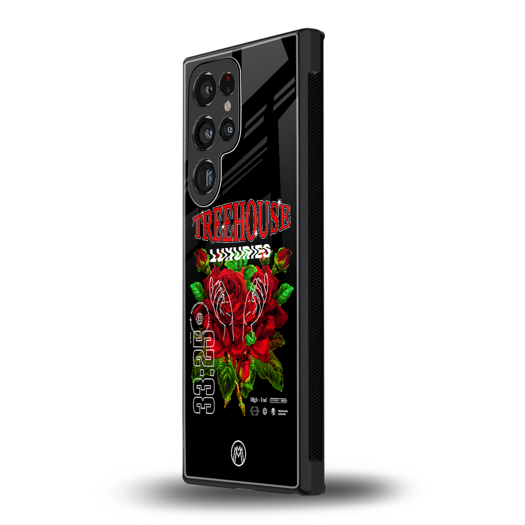 treehouse back phone cover | glass case for samsung galaxy s23 ultra