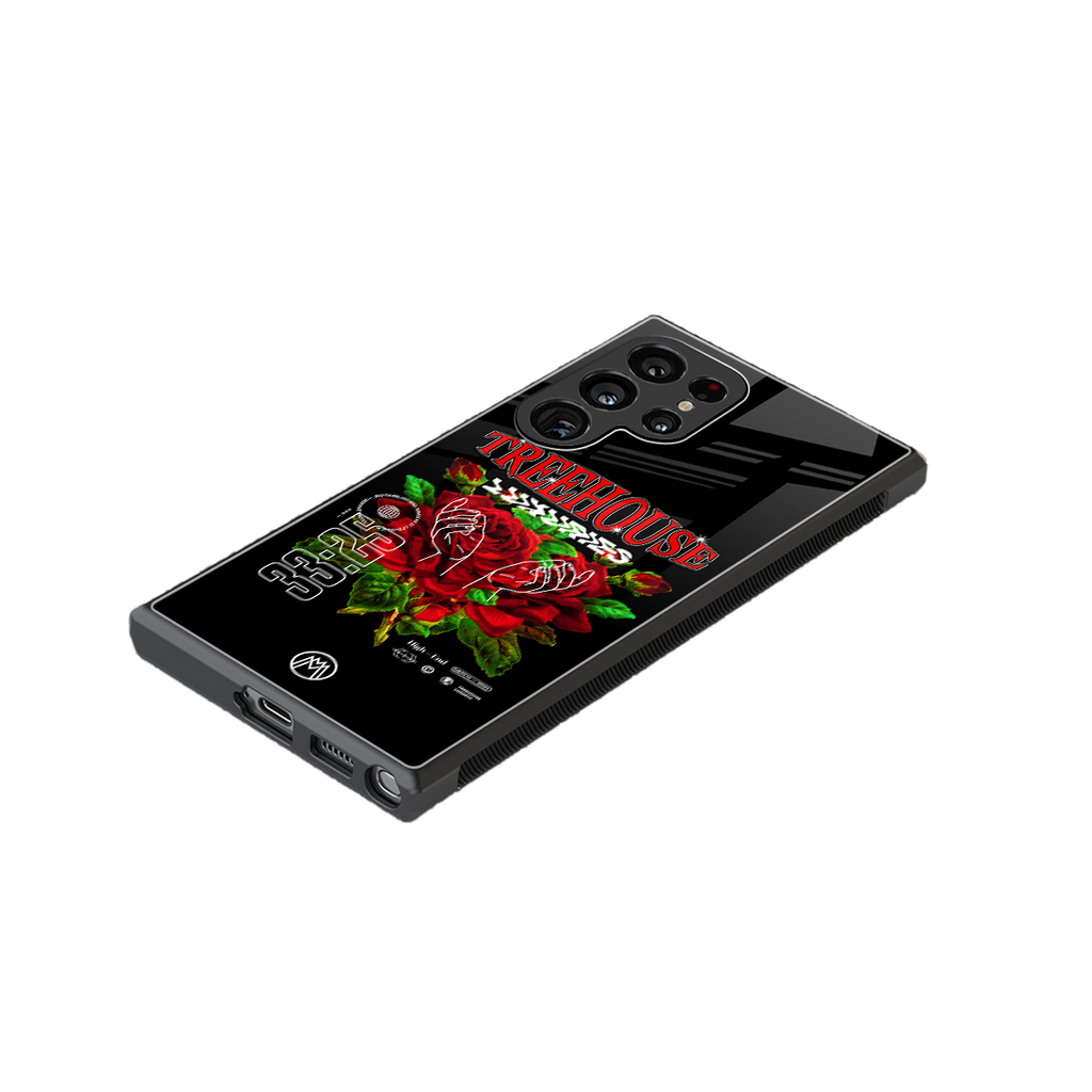 treehouse back phone cover | glass case for samsung galaxy s23 ultra
