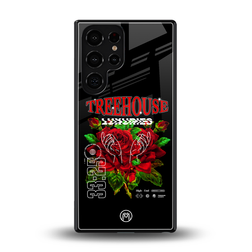 treehouse back phone cover | glass case for samsung galaxy s25 ultra