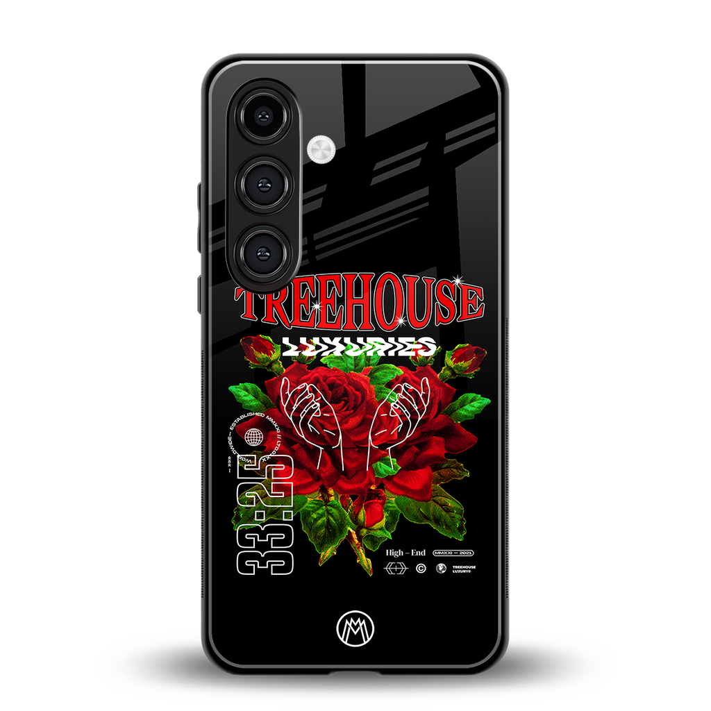 treehouse back phone cover | glass case for samsung galaxy s24 plus
