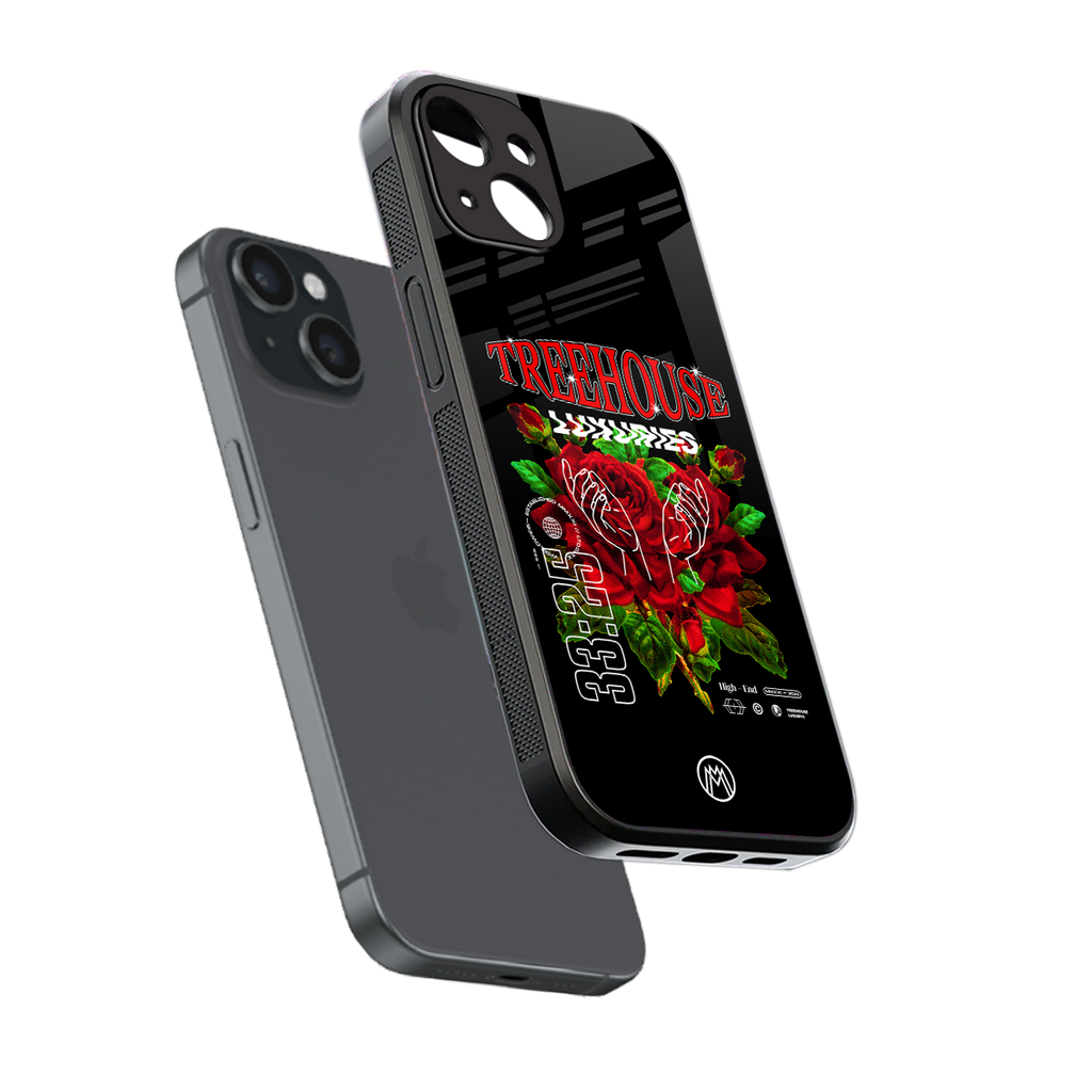 treehouse back phone cover | glass case for iphone 15