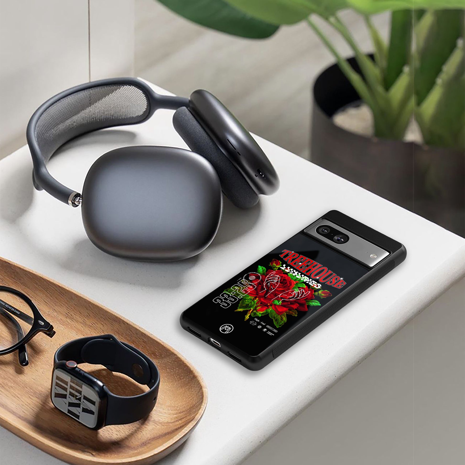 treehouse back phone cover | glass case for Google Pixel 8