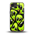trippy aliens back phone cover | glass case for iphone 16e