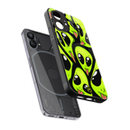 trippy aliens back phone cover | glass case for nothing phone 1