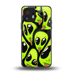 trippy aliens back phone cover | glass case for nothing phone 2
