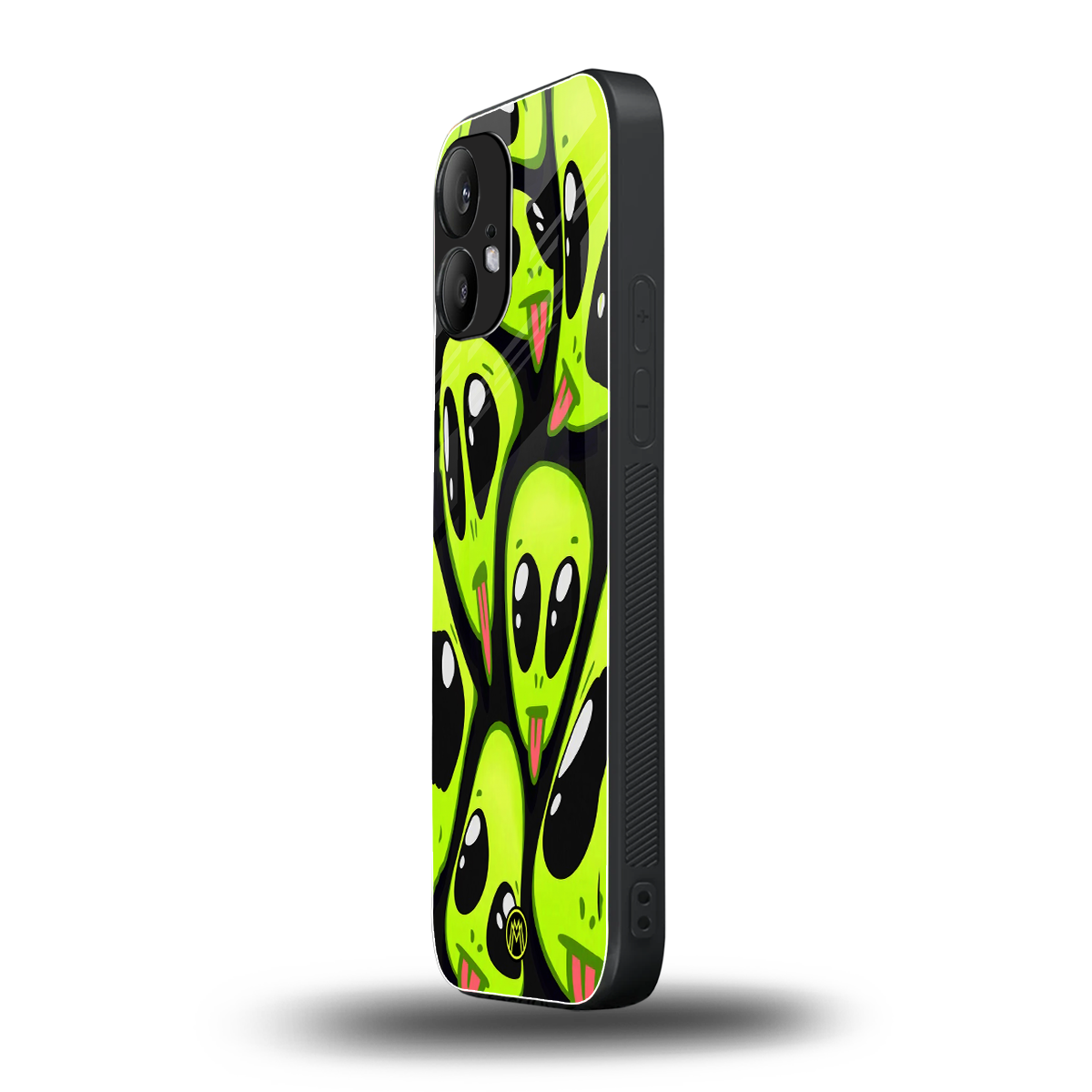 trippy aliens back phone cover | glass case for nothing phone 2