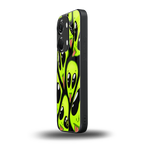 trippy aliens back phone cover | glass case for oneplus nord 3