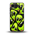 trippy aliens back phone cover | glass case for oneplus nord 4