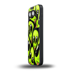 trippy aliens back phone cover | glass case for oneplus nord 4