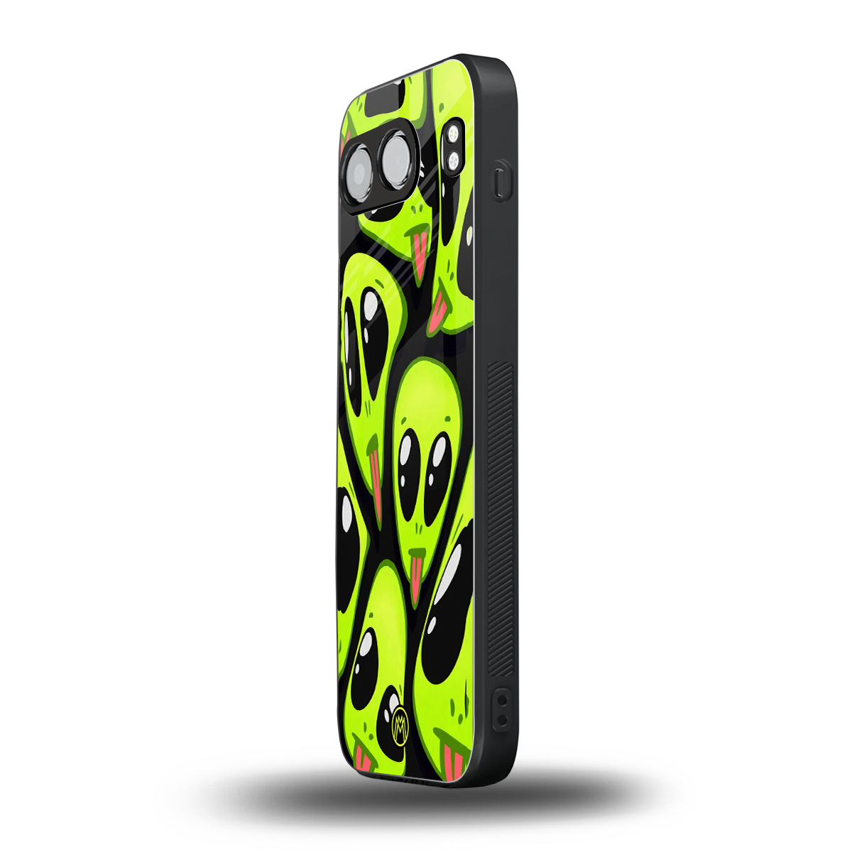 trippy aliens back phone cover | glass case for oneplus nord 4