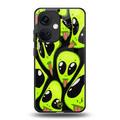 trippy aliens back phone cover | glass case for oneplus nord ce 3