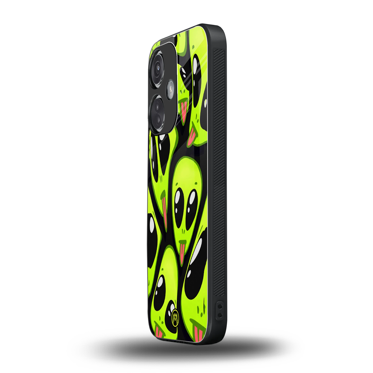 trippy aliens back phone cover | glass case for oneplus nord ce 3