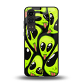 trippy aliens back phone cover | glass case for oneplus nord ce 4 lite