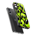 trippy aliens back phone cover | glass case for oneplus nord ce 4 lite