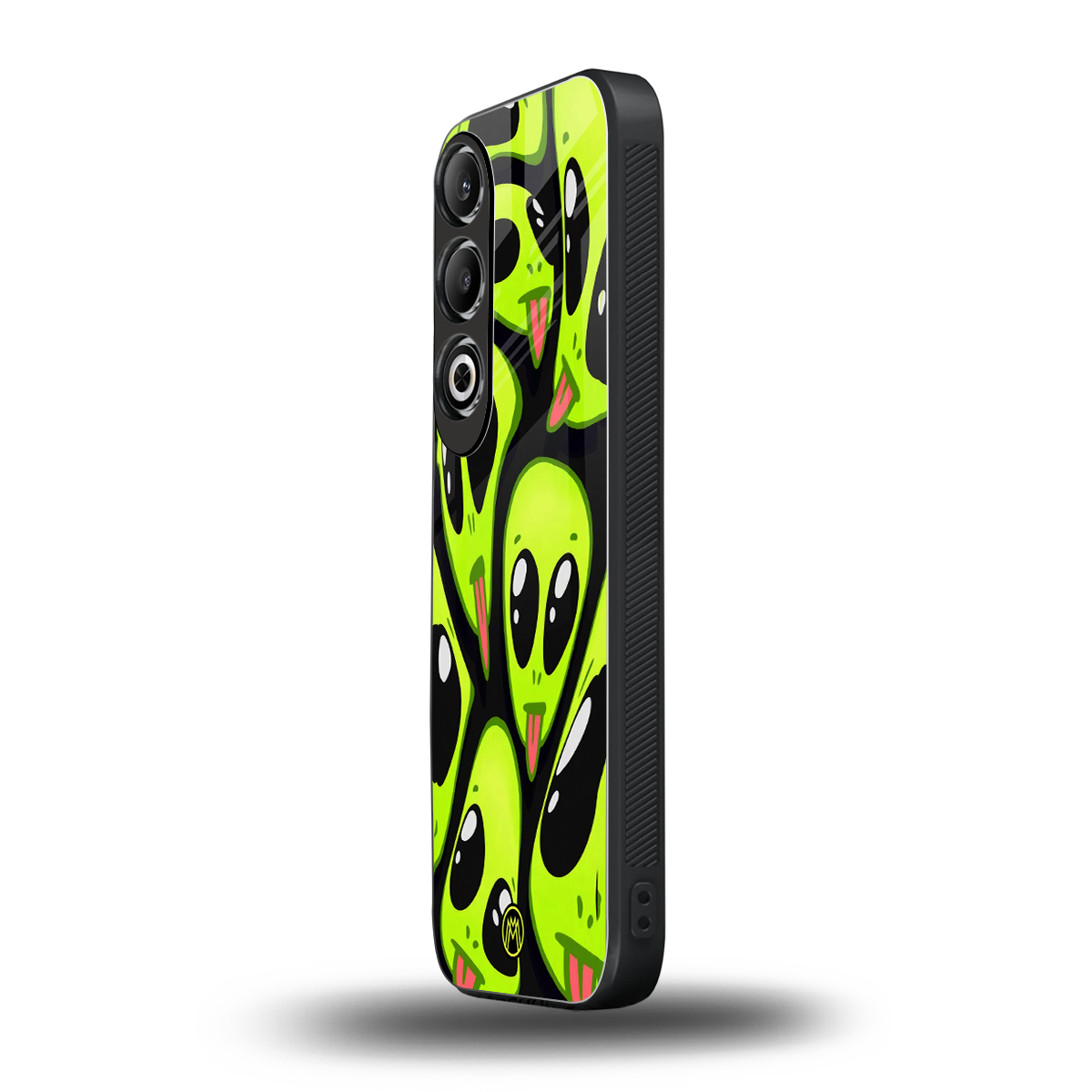 trippy aliens back phone cover | glass case for oneplus nord ce 4