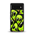 trippy aliens back phone cover | glass case for Google Pixel 6A
