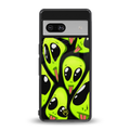 trippy aliens back phone cover | glass case for Google Pixel 7A