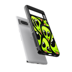 trippy aliens back phone cover | glass case for Google Pixel 7