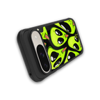 trippy aliens back phone cover | glass case for google pixel 9