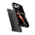 trippy astronaut back phone cover | glass case for iphone 13 pro