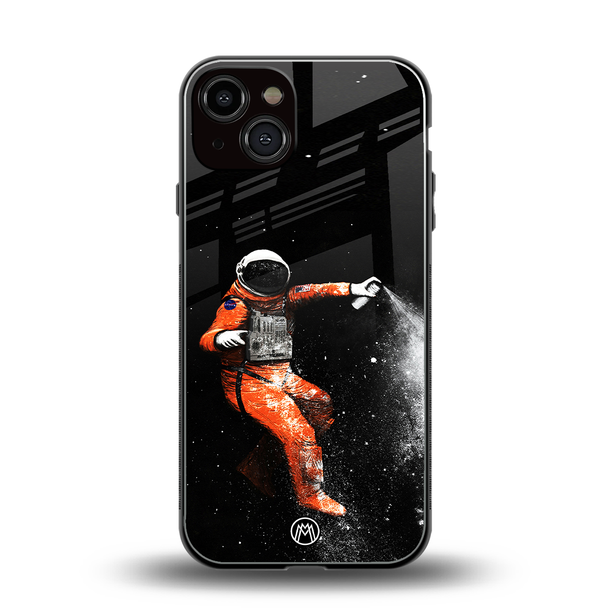 trippy astronaut back phone cover | glass case for iphone 13
