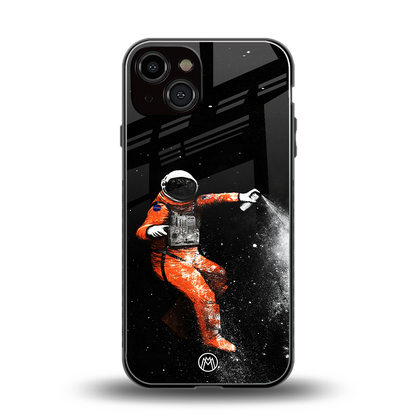 trippy astronaut back phone cover | glass case for iphone 13