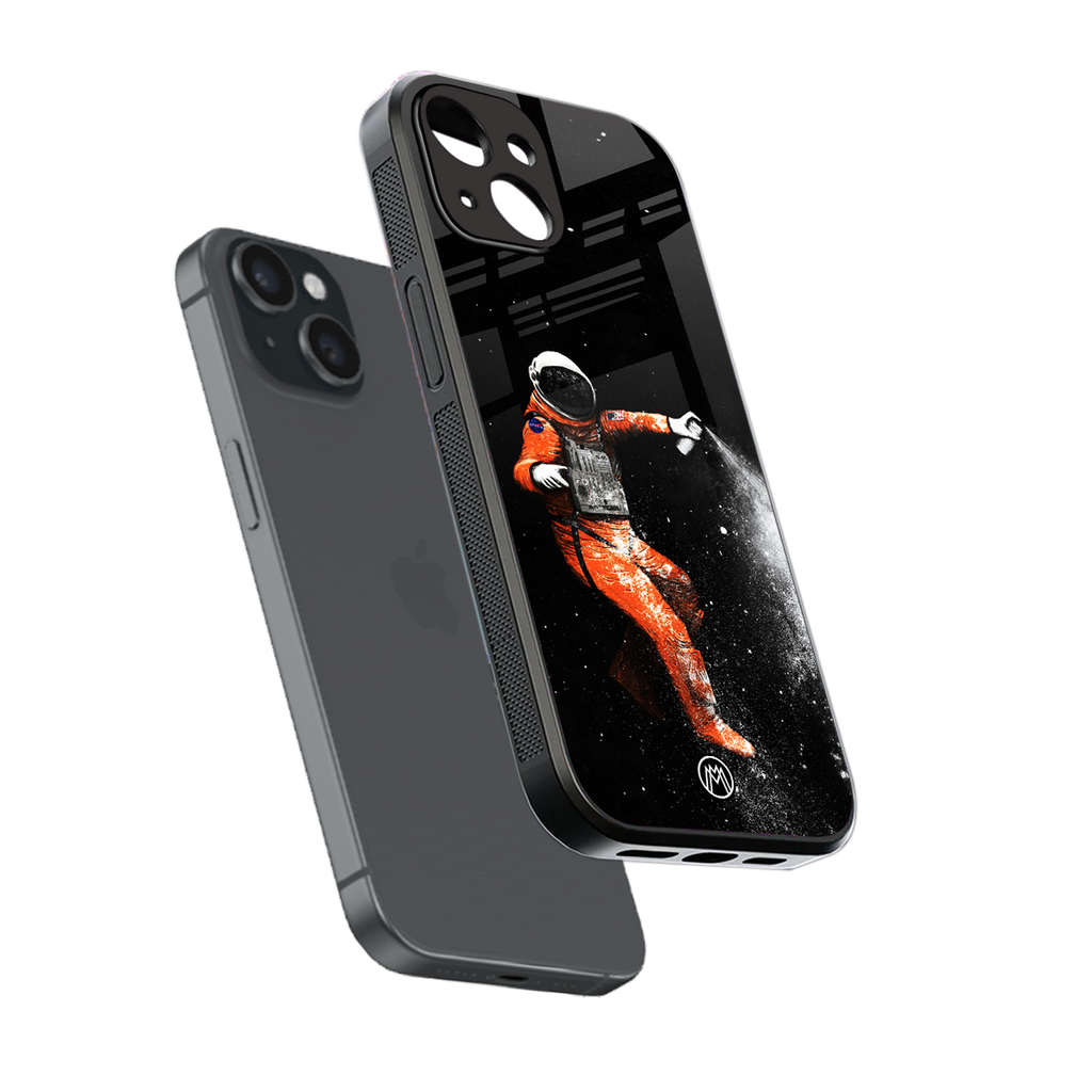 trippy astronaut back phone cover | glass case for iphone 13