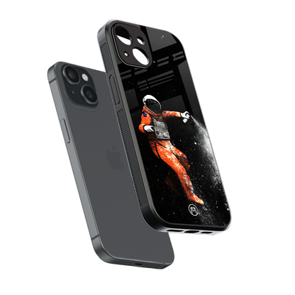 trippy astronaut back phone cover | glass case for iphone 13