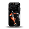trippy astronaut back phone cover | glass case for iphone 16 pro