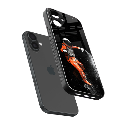 trippy astronaut back phone cover | glass case for iphone 16