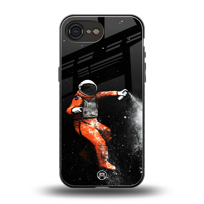 trippy astronaut back phone cover | glass case for iphone 16e