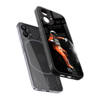 trippy astronaut back phone cover | glass case for nothing phone 1