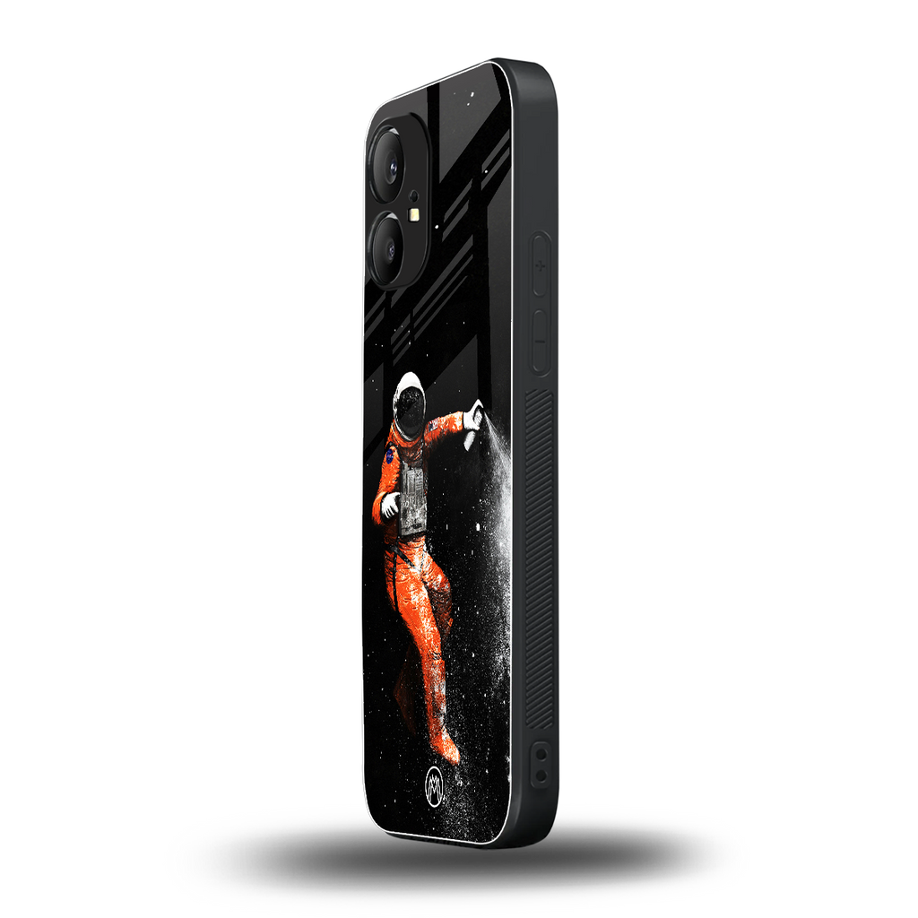 trippy astronaut back phone cover | glass case for nothing phone 1