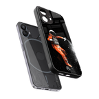 trippy astronaut back phone cover | glass case for nothing phone 2