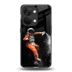 trippy astronaut back phone cover | glass case for oneplus nord 3
