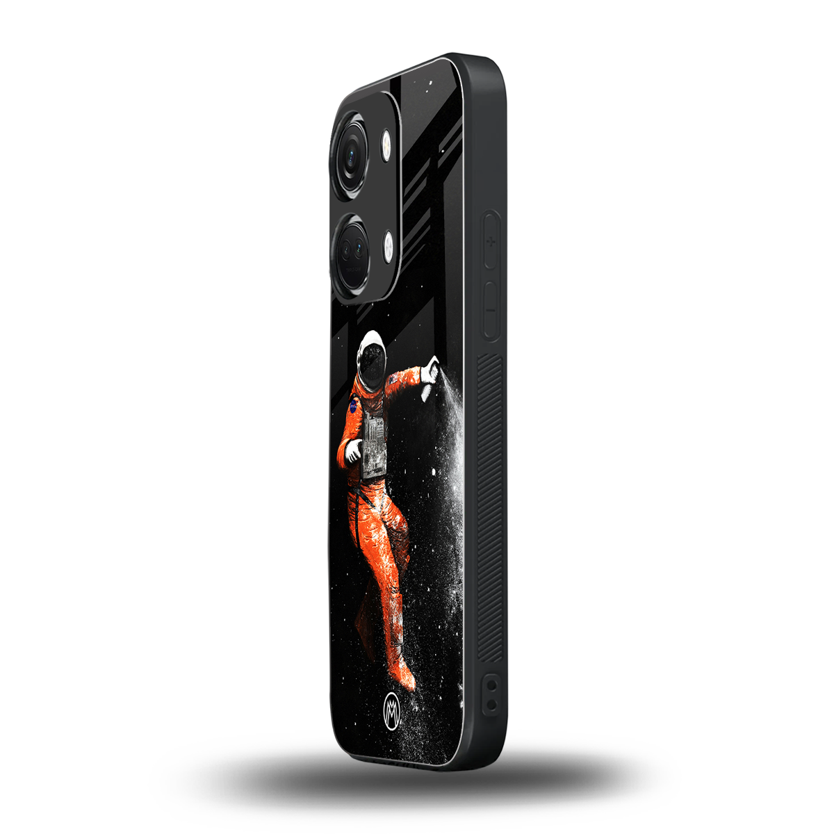 trippy astronaut back phone cover | glass case for oneplus nord 3