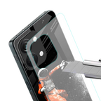trippy astronaut back phone cover | glass case for oneplus nord 3