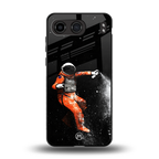 trippy astronaut back phone cover | glass case for oneplus nord 4