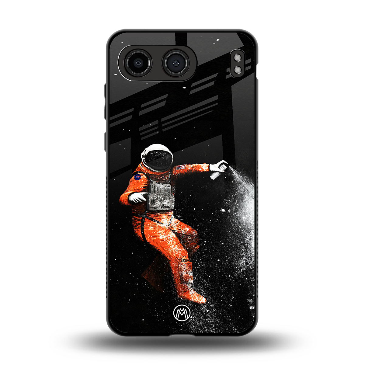 trippy astronaut back phone cover | glass case for oneplus nord 4