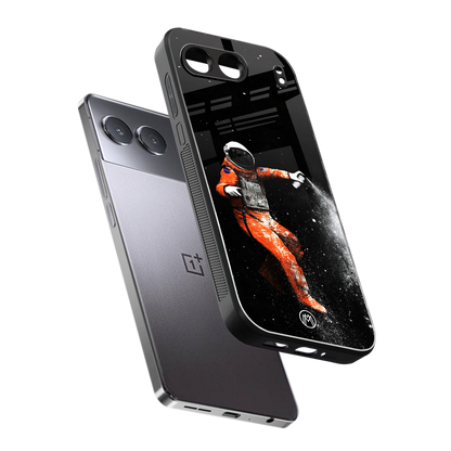 trippy astronaut back phone cover | glass case for oneplus nord 4