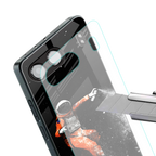 trippy astronaut back phone cover | glass case for oneplus nord 4