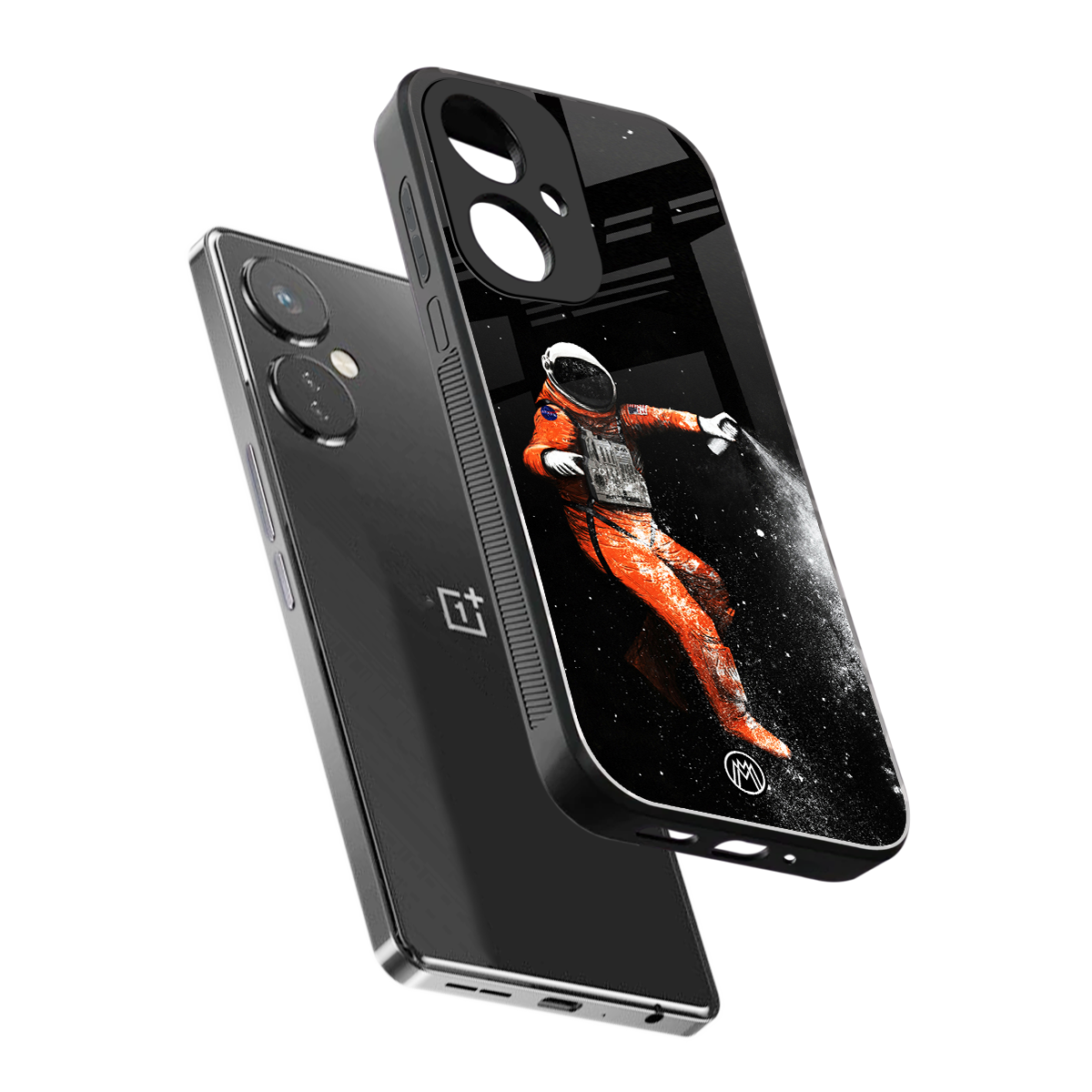 trippy astronaut back phone cover | glass case for oneplus nord ce 3