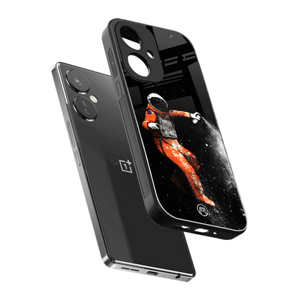 trippy astronaut back phone cover | glass case for oneplus nord ce 3