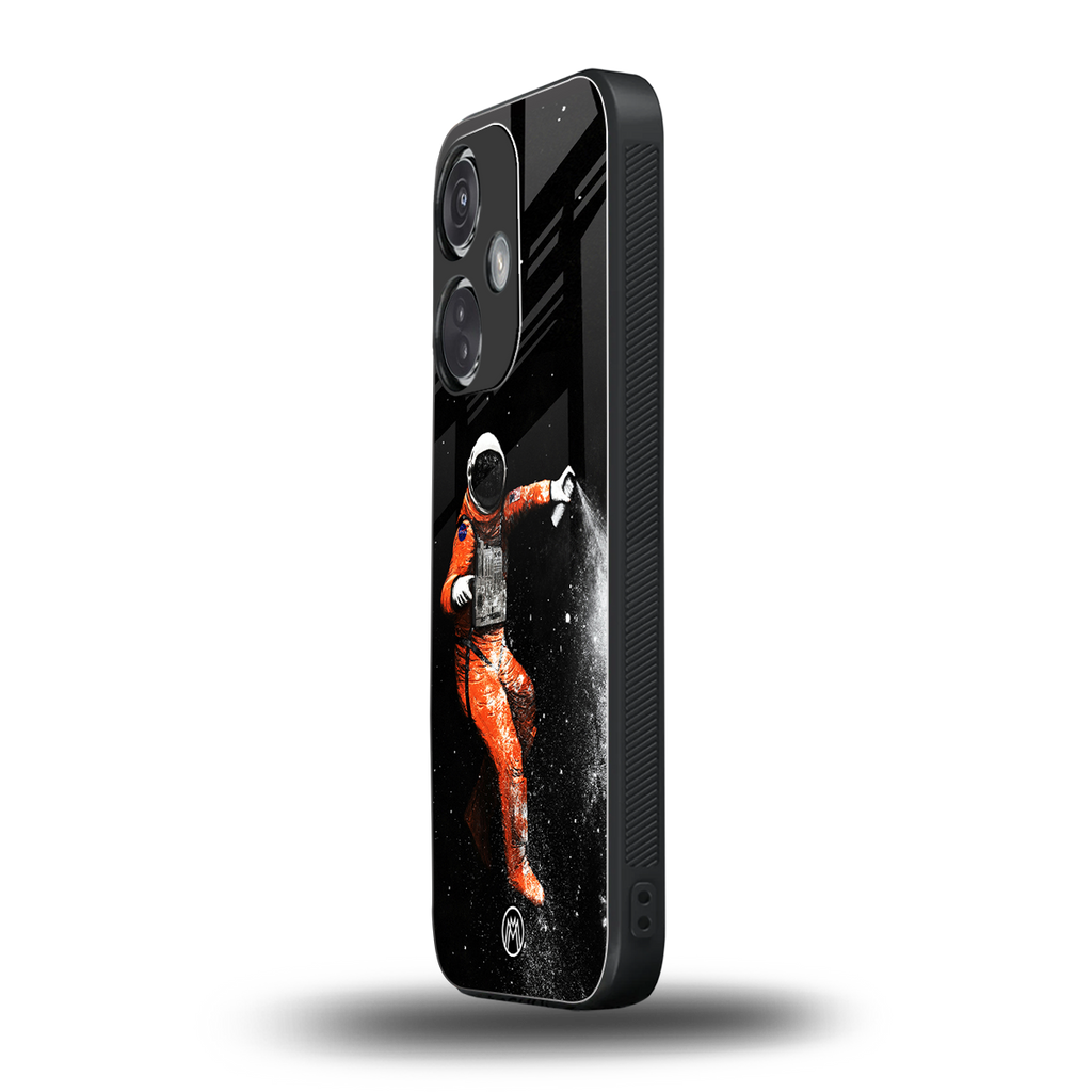 trippy astronaut back phone cover | glass case for oneplus nord ce 3