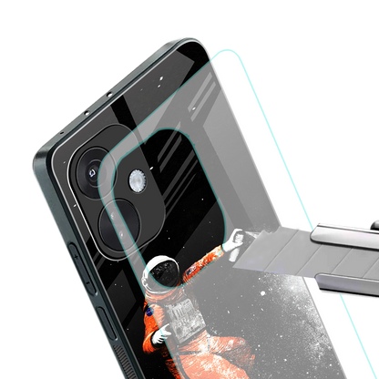 trippy astronaut back phone cover | glass case for oneplus nord ce 3