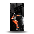 trippy astronaut back phone cover | glass case for oneplus nord ce 4 lite